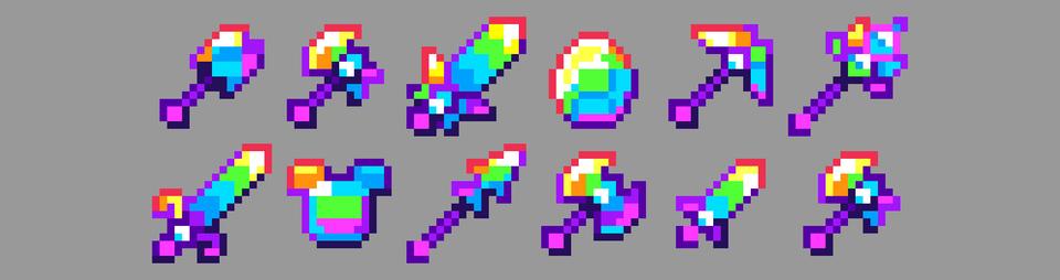 Panorama of the Minecraft Bedrock Marketplace product Lucky Block: Rainbow created by Blocky.