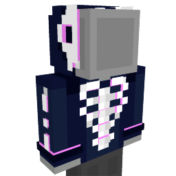 Thumbnail of the Minecraft Bedrock Marketplace product RGB Skeleton Hood created by Blocky.
