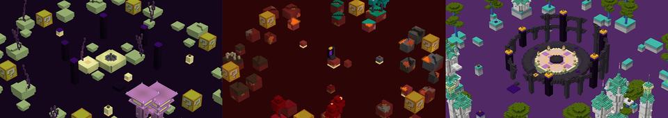 Panorama of the Minecraft Bedrock Marketplace product Skyblock Lucky Block 2 created by Blocky.