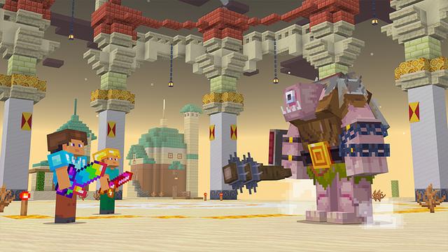 Screenshot of the Minecraft Bedrock Marketplace product Skyblock Lucky Block 2 created by Blocky.