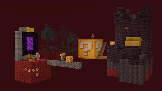 Screenshot of the Minecraft Bedrock Marketplace product Skyblock Lucky Block created by Blocky.