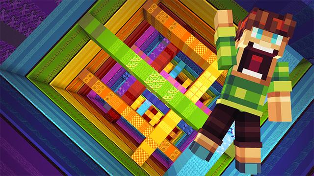 Screenshot of the Minecraft Bedrock Marketplace product Ultimate Dropper created by Blocky.