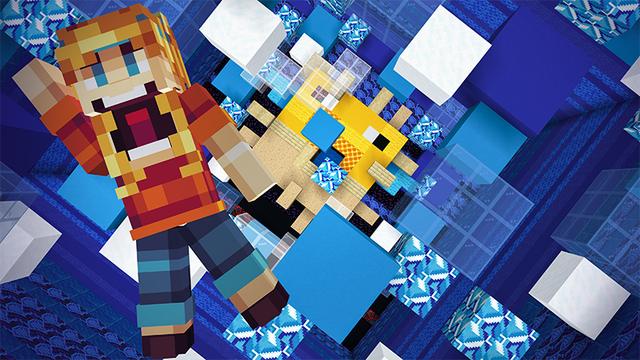 Screenshot of the Minecraft Bedrock Marketplace product Ultimate Dropper created by Blocky.