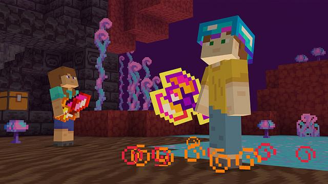 Screenshot of the Minecraft Bedrock Marketplace product Weapons+ created by Blocky.