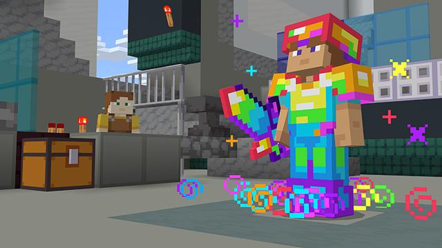 Screenshot of the Minecraft Bedrock Marketplace product Weapons+ created by Blocky.