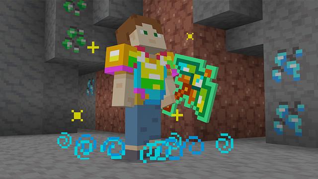 Screenshot of the Minecraft Bedrock Marketplace product Weapons+ created by Blocky.