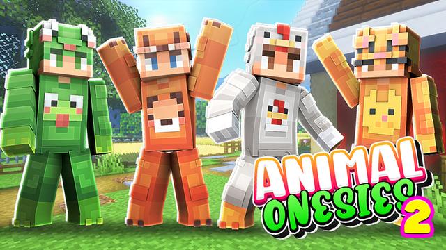 Thumbnail of the Minecraft Bedrock Marketplace product Animal Onesies 2 created by Blu Shutter Bug.