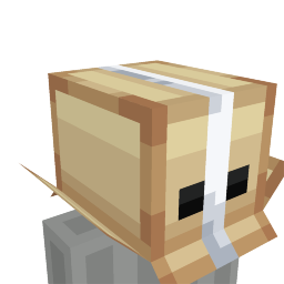 Thumbnail of the Minecraft Bedrock Marketplace product Big Cardboard Head created by Blu Shutter Bug.