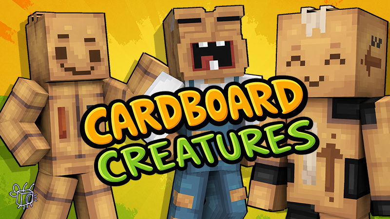 Thumbnail of the Minecraft Bedrock Marketplace product Cardboard Creatures created by Blu Shutter Bug.