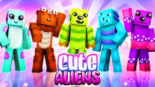 Thumbnail of the Minecraft Bedrock Marketplace product Cute Aliens created by Blu Shutter Bug.