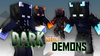 Thumbnail of the Minecraft Bedrock Marketplace product Dark Neon Demons created by Blu Shutter Bug.