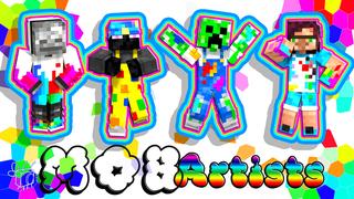 Thumbnail of the Minecraft Bedrock Marketplace product Mob Artists created by Blu Shutter Bug.