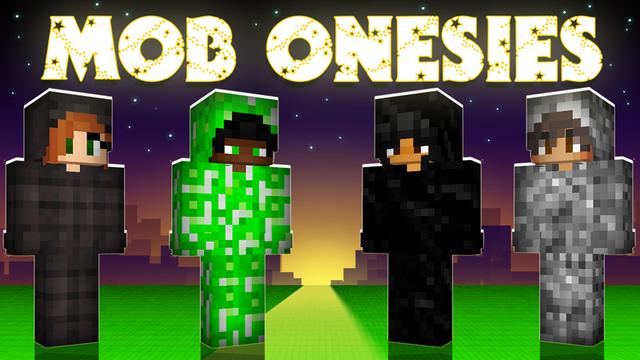 Thumbnail of the Minecraft Bedrock Marketplace product Mob Onesies created by Blu Shutter Bug.