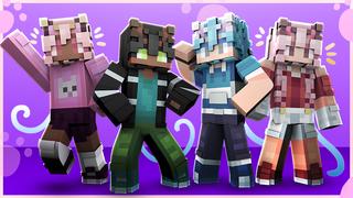Thumbnail of the Minecraft Bedrock Marketplace product Neko Teens created by Blu Shutter Bug.