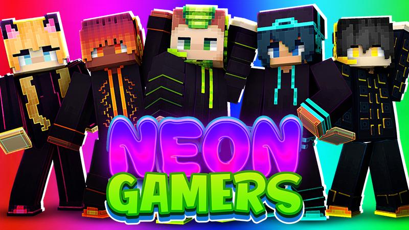 Neon Gamers by Blu Shutter Bug | CHUNK - Minecraft Bedrock Marketplace ...
