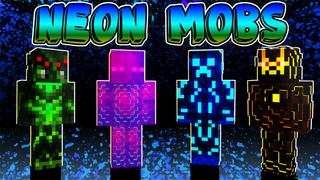 Thumbnail of the Minecraft Bedrock Marketplace product Neon Mobs created by Blu Shutter Bug.