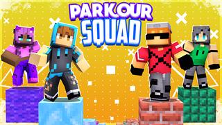 Thumbnail of the Minecraft Bedrock Marketplace product Parkour Squad created by Blu Shutter Bug.