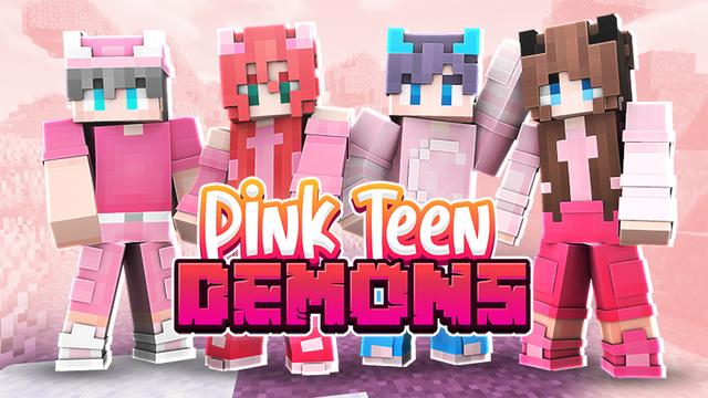 Thumbnail of the Minecraft Bedrock Marketplace product Pink Teen Demons created by Blu Shutter Bug.