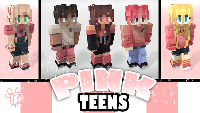 Thumbnail of the Minecraft Bedrock Marketplace product Pink Teens created by Blu Shutter Bug.