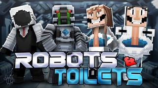 Thumbnail of the Minecraft Bedrock Marketplace product Robots & Toilets created by Blu Shutter Bug.