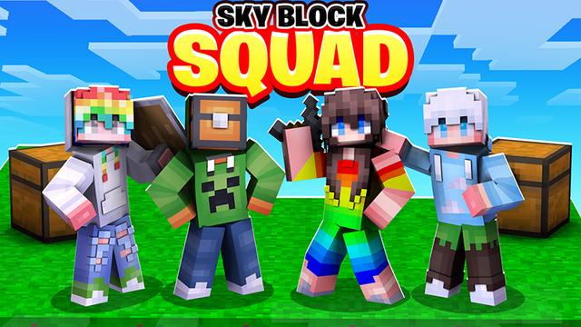 Thumbnail of the Minecraft Bedrock Marketplace product Sky Block Squad created by Blu Shutter Bug.