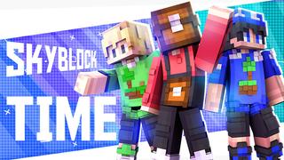 Thumbnail of the Minecraft Bedrock Marketplace product SkyBlock Time created by Blu Shutter Bug.