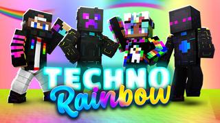 Thumbnail of the Minecraft Bedrock Marketplace product Techno Rainbow created by Blu Shutter Bug.