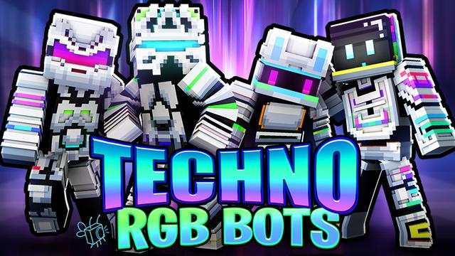 Thumbnail of the Minecraft Bedrock Marketplace product Techno RGB Bots created by Blu Shutter Bug.