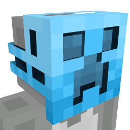 Thumbnail of the Minecraft Bedrock Marketplace product Blue Creeper Mask created by Blue Depth Games.