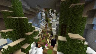 Screenshot of the Minecraft Bedrock Marketplace product Cave Parkour created by Blue Depth Games.