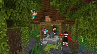 Screenshot of the Minecraft Bedrock Marketplace product Fishing House Survival created by Blue Depth Games.