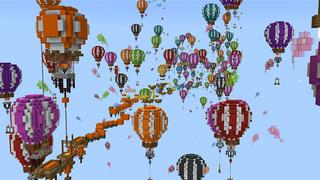 Screenshot of the Minecraft Bedrock Marketplace product Mega Long Parkour created by Blue Depth Games.