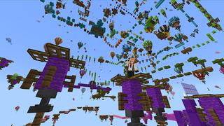 Screenshot of the Minecraft Bedrock Marketplace product Parkour Mega created by Blue Depth Games.