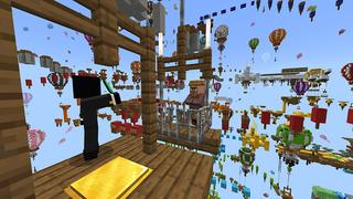 Screenshot of the Minecraft Bedrock Marketplace product Parkour Mega created by Blue Depth Games.
