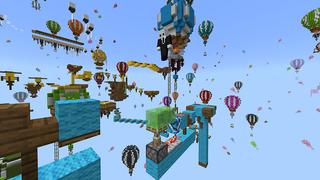 Screenshot of the Minecraft Bedrock Marketplace product Parkour Mega created by Blue Depth Games.