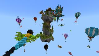 Screenshot of the Minecraft Bedrock Marketplace product Skyblock Base created by Blue Depth Games.