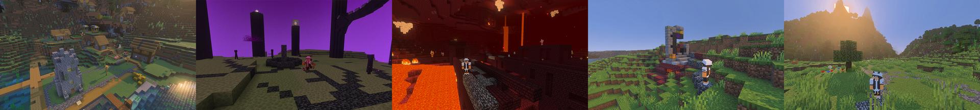 Panorama of the Minecraft Bedrock Marketplace product Turns To Bedrock! created by Blue Depth Games.