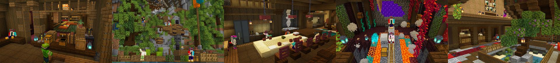 Panorama of the Minecraft Bedrock Marketplace product Ultimate Tube Base created by Blue Depth Games.
