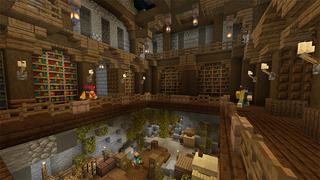 Screenshot of the Minecraft Bedrock Marketplace product Ultimate Underground Base created by Blue Depth Games.