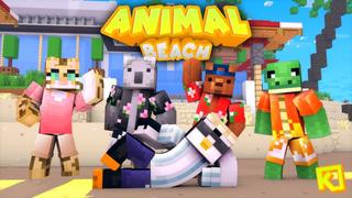 Thumbnail of the Minecraft Bedrock Marketplace product Animal Beach created by Box Build.