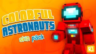 Thumbnail of the Minecraft Bedrock Marketplace product Colorful Astronauts created by Box Build.
