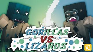 Thumbnail of the Minecraft Bedrock Marketplace product Gorillas Vs Lizards created by Box Build.