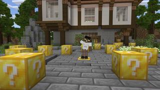 Screenshot of the Minecraft Bedrock Marketplace product Lucky Blocks created by Box Build.