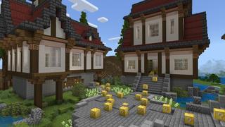 Screenshot of the Minecraft Bedrock Marketplace product Lucky Blocks created by Box Build.