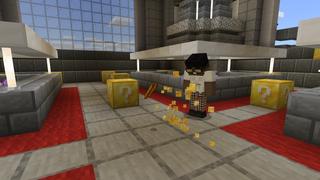 Screenshot of the Minecraft Bedrock Marketplace product Lucky Blocks created by Box Build.