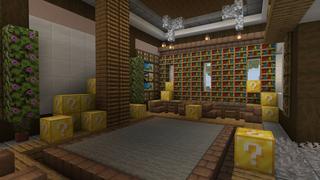 Screenshot of the Minecraft Bedrock Marketplace product Lucky Blocks created by Box Build.