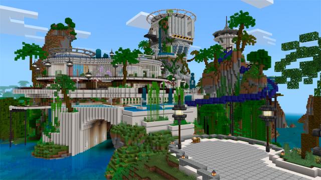 Screenshot of the Minecraft Bedrock Marketplace product Millionaire Mansion created by Box Build.