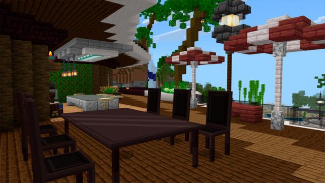 Screenshot of the Minecraft Bedrock Marketplace product Millionaire Mansion created by Box Build.