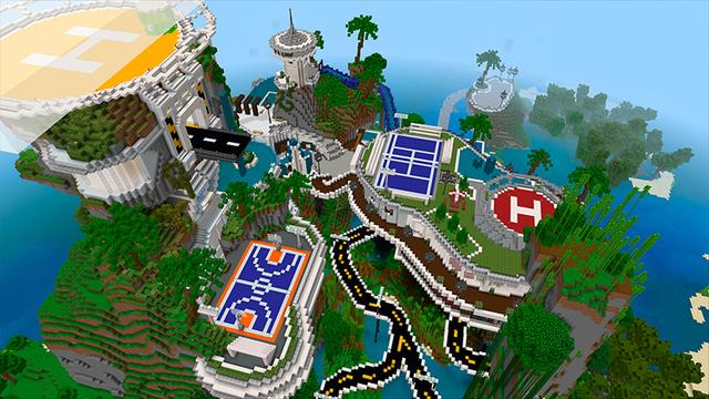 Screenshot of the Minecraft Bedrock Marketplace product Millionaire Mansion created by Box Build.