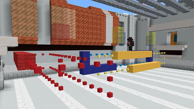 Screenshot of the Minecraft Bedrock Marketplace product Parkour Rivals created by Box Build.